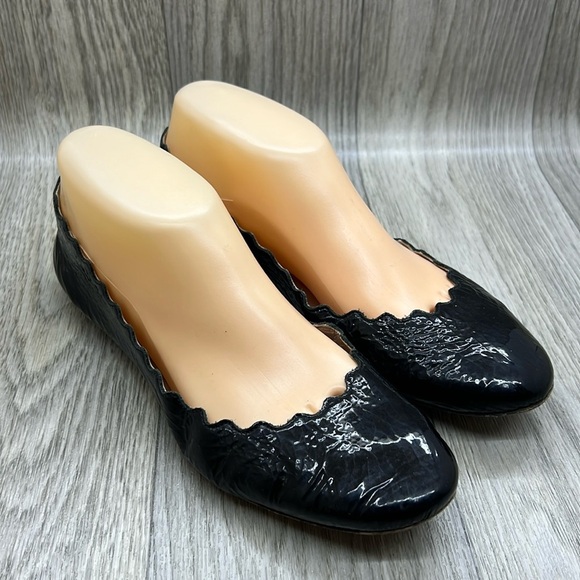 Chloe Patent Leather Ballet Flats